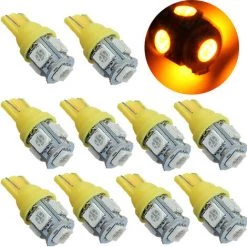 DRILLPRO 10x W5W T10 194 168 5 LED Birne Auto Innenleuchte Blinker 5050 SMD Bernsteingelb 12V -Anhänger & Zubehör Verkäufe 56655947 4