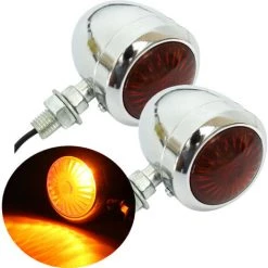 DRILLPRO 2 Stück Signalleuchten Blinkerbirne Für Harley Davidson Cafe Racer