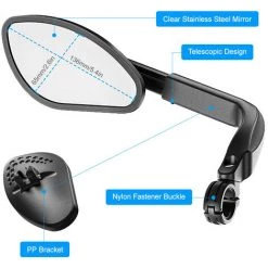 ASUPERMALL Specchio Piatto Posteriore In Bicicletta Telescopica A 360 Gradi In Bici Rotabile Per La Vista Posteriore Per La Bici Per Bici Da Strada MTB,Modello:Blueleft 7 ASUPERMALL Specchio Piatto Posteriore In Bicicletta Telescopica A 360 Gradi In Bici Rotabile Per La Vista Posteriore Per La Bici Per Bici Da Strada MTB,Modello:Blueleft -Anhänger & Zubehör Verkäufe 56802485 3