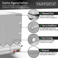 Tarpofix® Anhänger Hochplane 210x115x90 Cm Inkl. Planenseil - Verstärkte PKW Anhängerplane Abdeckplane - U.a. Passend Für Diverse Stema PKW Anhänger Modelle -Anhänger & Zubehör Verkäufe 57225752 5