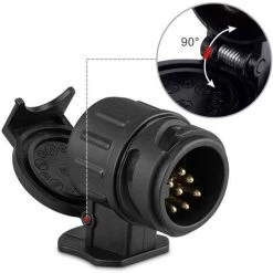 BARES 13/7 Adapter Trailer Hitch 13 Pin To 7 Pin Trailer Adapter For Car Trailer To 13 Pin -Anhänger & Zubehör Verkäufe 59041472 3