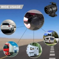 BARES 13/7 Adapter Trailer Hitch 13 Pin To 7 Pin Trailer Adapter For Car Trailer To 13 Pin -Anhänger & Zubehör Verkäufe 59041472 5