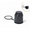 Thsinde Anhangerkupplungskugelabdeckung, Universelle 50mm Auto-Kunststoff-Schleppstange-Kugelkappe, Stoßfangerschadenschutz, Anhangerschutzkappe Mit Haken-RV-Anhangerzubehor-3pcs