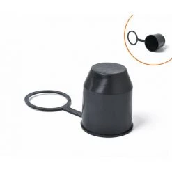 Thsinde Anhangerkupplungskugelabdeckung, Universelle 50mm Auto-Kunststoff-Schleppstange-Kugelkappe, Stoßfangerschadenschutz, Anhangerschutzkappe Mit Haken-RV-Anhangerzubehor-3pcs