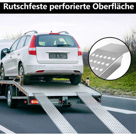 TolleTour 2x Rampe Verladerampen Verladeschiene Verladerampe Auffahrschiene, 400 Kg/Paar Traglast Motorradrampe 2 TolleTour 2x Rampe Verladerampen Verladeschiene Verladerampe Auffahrschiene, 400 Kg/Paar Traglast Motorradrampe – Bild 2