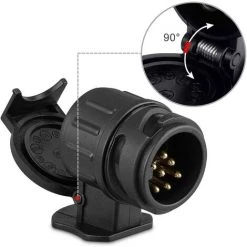 BARES 13-poliger Auf 7-poliger Anhängerkupplungsadapter - Für Wohnwagen, LKW, Anhänger - Wasserdicht, 12 V 8 BARES 13-poliger Auf 7-poliger Anhängerkupplungsadapter - Für Wohnwagen, LKW, Anhänger - Wasserdicht, 12 V -Anhänger & Zubehör Verkäufe 59718444 4
