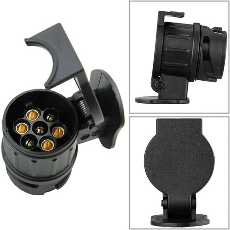 BARES 13-poliger Auf 7-poliger Anhängerkupplungsadapter - Für Wohnwagen, LKW, Anhänger - Wasserdicht, 12 V 5 BARES 13-poliger Auf 7-poliger Anhängerkupplungsadapter - Für Wohnwagen, LKW, Anhänger - Wasserdicht, 12 V – Bild 5