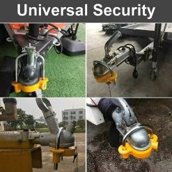 Thsinde Anhängerkupplungsschloss Universal Caravan Trailer Lock Für Trailer Caravan Boat Hitch Ball Lock 2 Schlüssel (gelb) -Anhänger & Zubehör Verkäufe 59997647 5