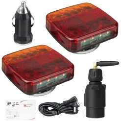 INSMA Paar LED Anhängerbeleuchtung Magnetisch Rückleuchten Bremslicht IP65 Mit Box -Anhänger & Zubehör Verkäufe 60139547 3