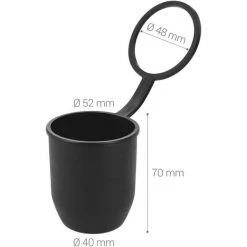 TINOR Anhängerkupplungskugelkappe – Schutz Für Autoanhängerhaken Mit Clip – Für 50 Mm Anhängerkupplungskugel – Schwarz -Anhänger & Zubehör Verkäufe 60367459 3