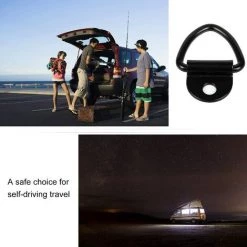 TINOR Set Mit 8 Schwarzen D-förmigen Zurrhaken 64 X 80 Mm Für Kajakträger, Boot, Kanu, Anhänger, Van, Auto, Garten -Anhänger & Zubehör Verkäufe 60367461 4