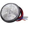 TINOR LED-Anhängerlichter, 12 V Anhänger-Rücklicht, 2 Stück, Anhänger, Auto, LED, Runder Reflektor, Bremslicht, LED-Markierungslicht Für Automobil, Motorrad, LKW (weiß, 2 Stück)