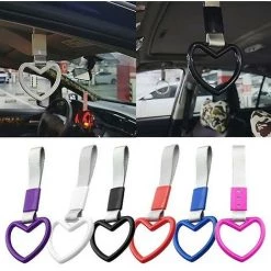 THSINDE 1 Stücke Tsurikawa Ring Herz Jdm Zug Bus Griff Handschlaufe Styling Drift Charm Strap Drift Auto Zubehör Auto Strapround Rot -Anhänger & Zubehör Verkäufe 60562402 3