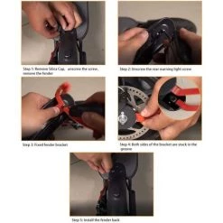 MINKUROW 9 Stück Kotflügelschutz Kotflügel Halterung Set Roller Ersatz Mit Schrauben Und Schraubkappen Zubehörteil -Anhänger & Zubehör Verkäufe 60667626 4