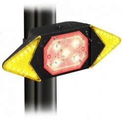 LIRIKA Luz Trasera De Bicicleta Señales De Giro Señales De Giro A Prueba De Agua Luz De Advertencia De Freno Trasero De Bicicleta Con Control Remoto Inalámbrico Luces Traseras De Bicicleta Recargables Inteligentes
