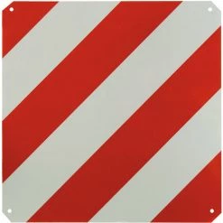 DEMA Warntafel Rot-weiß 50 X 50 Cm Hochreflektierend Für Traktor Anbaugeräte Anhänger