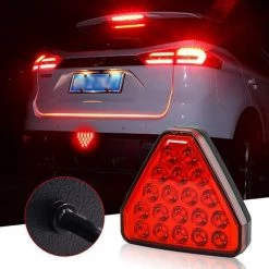 QERSTA Rückfahrbremswarnlicht Universal-Blitzlicht Auto Bremslicht Triangel Rückfahrlicht Rotes Bremslicht, 1St -Anhänger & Zubehör Verkäufe 60884077 5