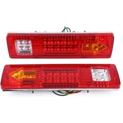 QERSTA LED Trailer Lights Kit, 2er Set 19 LED Rückleuchten Für Auto, LKW, Anhänger, Van - Wasserdicht 12V