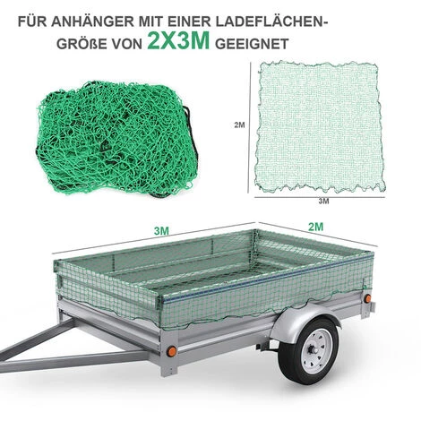 Randaco Anhängernetz Sicherheitsnetz Gepäcknetz Anhänger Netz Sicherungsnetz 300x200 Cm Zur Ladungssicherung 2 Randaco Anhängernetz Sicherheitsnetz Gepäcknetz Anhänger Netz Sicherungsnetz 300x200 Cm Zur Ladungssicherung – Bild 2