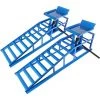 UISEBRT Auto PKW Auffahrrampe 2 Stück Laderampe Set Mit Hydraulischem Hebeplattform Wagenheber Höhenverstellbar Bis 240er Reifen 2000kg
