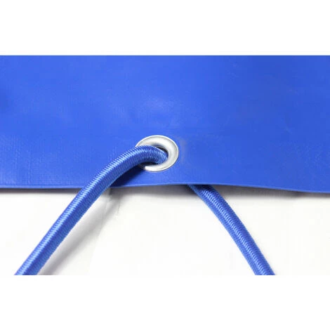 BAUMARKTPLUS Anhänger Flachplane Blau Mit Gummigurt 2575x1345x100mm Gewebeplane Incl. 2 Alu-Bügel 4 BAUMARKTPLUS Anhänger Flachplane Blau Mit Gummigurt 2575x1345x100mm Gewebeplane Incl. 2 Alu-Bügel – Bild 4