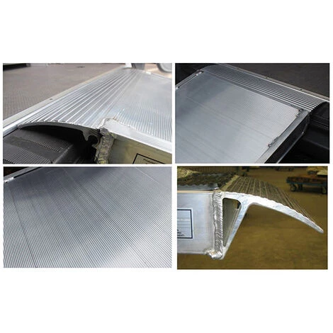 LADERAMPE-EXPERTEN - MATISERE Laderampe 80cm Lang - Innere Breite 940mm - Geriefelte Aluminiumrampe - Als Einzelstück - MPCI1800.1000.1000 4 LADERAMPE-EXPERTEN - MATISERE Laderampe 80cm Lang - Innere Breite 940mm - Geriefelte Aluminiumrampe - Als Einzelstück - MPCI1800.1000.1000 – Bild 4