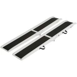 LADERAMPE-EXPERTEN - MATISERE Faltbare Rollstuhlschienen Aus Glasfaser (LxB) : 2440 X 203 Mm Um Einen Rollstuhl In Ein Fahrzeug Zu Laden - 414123