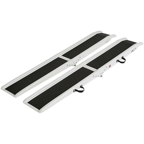 LADERAMPE-EXPERTEN - MATISERE Faltbare Rollstuhlschienen Aus Glasfaser (LxB) : 2440 X 203 Mm Um Einen Rollstuhl In Ein Fahrzeug Zu Laden - 414123 1 LADERAMPE-EXPERTEN - MATISERE Faltbare Rollstuhlschienen Aus Glasfaser (LxB) : 2440 X 203 Mm Um Einen Rollstuhl In Ein Fahrzeug Zu Laden - 414123