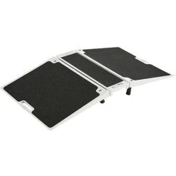 LADERAMPE-EXPERTEN - MATISERE Türschwellenrampe Faltbar Und Von 75 Bis 150mm Höhenverstellbar, Nutzabmessungen (LxB): 510 X 622 Mm - 416401