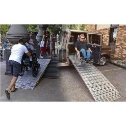 LADERAMPE-EXPERTEN - MATISERE Roll-A-Ramp Rollstuhlrampe 1530mm Wetterfest - Breite 910mm - ROLL16090H -Anhänger & Zubehör Verkäufe 64209651 3