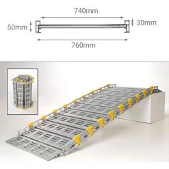 LADERAMPE-EXPERTEN - MATISERE Roll-A-Ramp Rollstuhlrampe 1530mm Wetterfest - Breite 910mm - ROLL16090H -Anhänger & Zubehör Verkäufe 64209651 5
