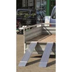 LADERAMPE-EXPERTEN - MATISERE Leichte Auffahrrampen - Breite 200mm, Länge 1470mm, Ladehöhe 410mm - AOH200-1