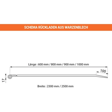LADERAMPE-EXPERTEN - MATISERE Rückladen (LxB) 600x2300mm, Traglast 2500kg - RWB/0 2 LADERAMPE-EXPERTEN - MATISERE Rückladen (LxB) 600x2300mm, Traglast 2500kg - RWB/0 – Bild 2