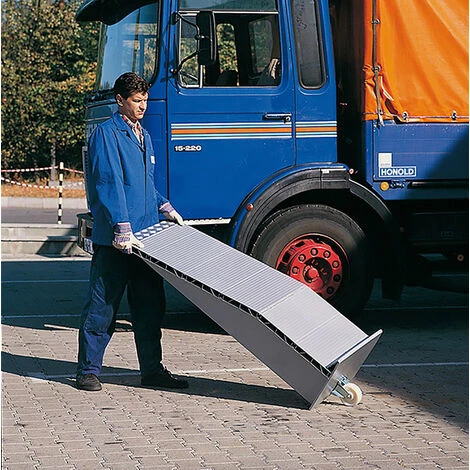 LADERAMPE-EXPERTEN - MATISERE Tragfähige Auffahrkeil Aus Aluminium - Höhe 190 Mm - Länge 1440mm - Breite 500mm - Traglast 12000kg - RC/4 1 LADERAMPE-EXPERTEN - MATISERE Tragfähige Auffahrkeil Aus Aluminium - Höhe 190 Mm - Länge 1440mm - Breite 500mm - Traglast 12000kg - RC/4