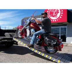 LADERAMPE-EXPERTEN - MATISERE Motorradrampe 3970mm Mit Rand, Oberfläch Rutschfest, Breite 910mm - Als Einzelstück - ROLL39191 -Anhänger & Zubehör Verkäufe 64210403 3