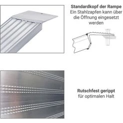 LADERAMPE-EXPERTEN - MATISERE Verladestege, Klappbar, Breite 500 Mm, 3500mm Lang - SLK3500/500 -Anhänger & Zubehör Verkäufe 64280206 3