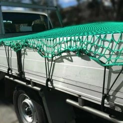 LIFCAUSAL Frachtnetz Für Pickup-Ladefläche, Anhänger, LKW-Netz, Dehnbar, Für Den Transport Von Gütern, Mit Flexiblem Seil Und Haken, Grün, 2,5 X 3,5 M -Anhänger & Zubehör Verkäufe 64555476 3