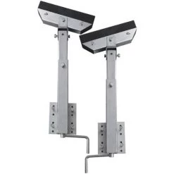 HAPPYSHOPPING 2-tlg. Bootsanhänger-Bugstützen-Set Solides Stahlrohr 63-88 Cm