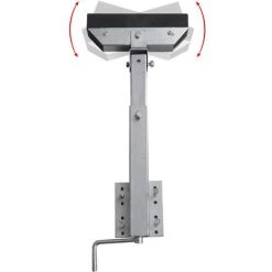 HAPPYSHOPPING 2-tlg. Bootsanhänger-Bugstützen-Set Solides Stahlrohr 63-88 Cm -Anhänger & Zubehör Verkäufe 64631454 3