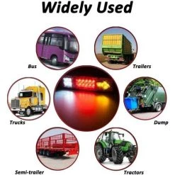 HEGUYEY 2 Stück LKW-Anhänger-Rücklicht 19 LED Wasserdichtes Bremslicht Rückfahrblinker Rücklichter Kennzeichenbeleuchtung Für Wohnmobil, Anhänger, Van, Schneemobil -Anhänger & Zubehör Verkäufe 64880007 5