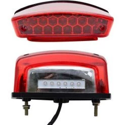 HEGUYEY Rote LED-Bremslichter Hinten Für Motorräder, Kennzeichenrücklicht, Integriertes Rücklicht -Anhänger & Zubehör Verkäufe 64882365 4