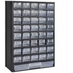 ASUPERMALL 41 Fächer Plastik Sortimentsschrank