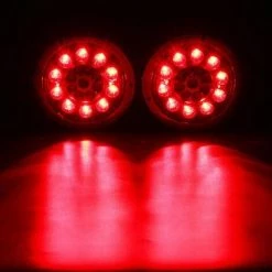 TINOR Pack 19 LED Runde Rückleuchten Gelb Rot LKW Anhänger LKW Blinker 10-30V Silber 7 TINOR Pack 19 LED Runde Rückleuchten Gelb Rot LKW Anhänger LKW Blinker 10-30V Silber -Anhänger & Zubehör Verkäufe 65268514 3