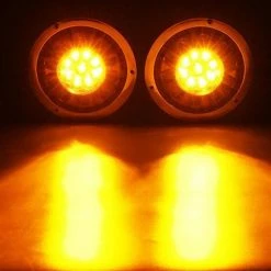 TINOR Pack 19 LED Runde Rückleuchten Gelb Rot LKW Anhänger LKW Blinker 10-30V Silber 8 TINOR Pack 19 LED Runde Rückleuchten Gelb Rot LKW Anhänger LKW Blinker 10-30V Silber -Anhänger & Zubehör Verkäufe 65268514 4