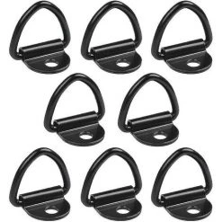 DONTODENT 8 Stück Edelstahl-Zurrringe D-Ringe Haken Für Anhänger