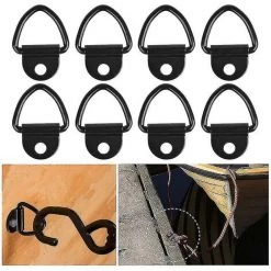 DONTODENT 8 Stück Edelstahl-Zurrringe D-Ringe Haken Für Anhänger -Anhänger & Zubehör Verkäufe 65388185 5