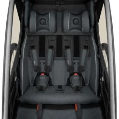 Qeridoo Fahrradanhänger Kidgoo 2 Zweisitzer / Buggy Mit Joggerfunktion Und Blattfeder Dämpfsystem, Navy Blue -Anhänger & Zubehör Verkäufe 65388472 3