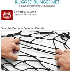 DONTODENT 40x40cm Motorrad Gepäcknetz Motorradnetz Fahrradnetz Mit 6 Haken 9 DONTODENT 40x40cm Motorrad Gepäcknetz Motorradnetz Fahrradnetz Mit 6 Haken -Anhänger & Zubehör Verkäufe 65599851 5