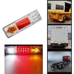 MIYA 2 Luces Traseras Para Remolque, 19 LED, 12V, Caravana, Coche, Hojas Traseras, Parada, Indicador De Frenado Inverso, Lámpara De Flechas Impermeable Para Vehículo -Anhänger & Zubehör Verkäufe 65611004 5