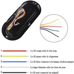 MIYA 2 Uds 74 LED Secuencial Señal De Giro Luz De Freno Luz Trasera Luz Estroboscópica Para Camión Remolque Vagón Coche Caravana Guía De Luz Modificada [blanco + Amarillo] -Anhänger & Zubehör Verkäufe 65613538 5